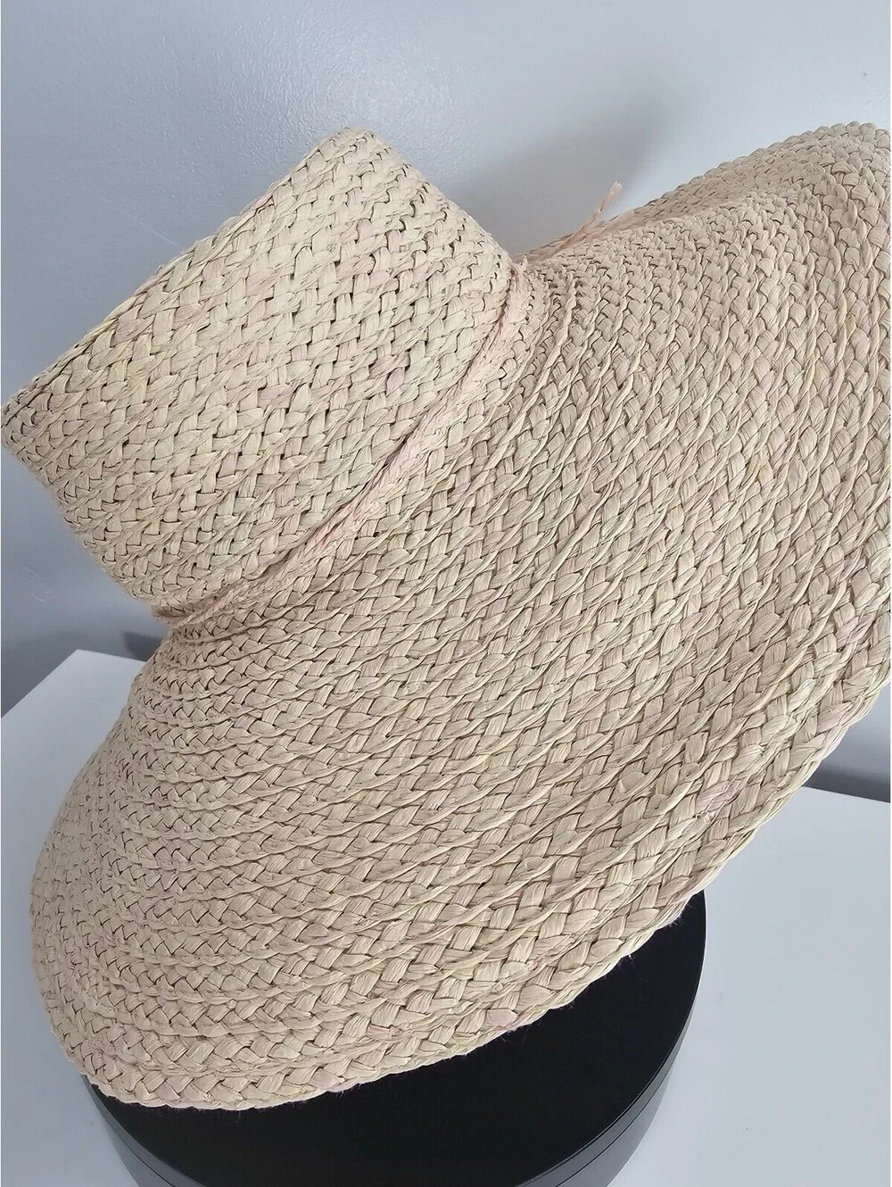 Ellen Tracy Wide Brim Straw Sun Hat